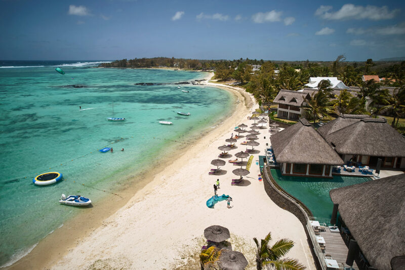 beach and resort view