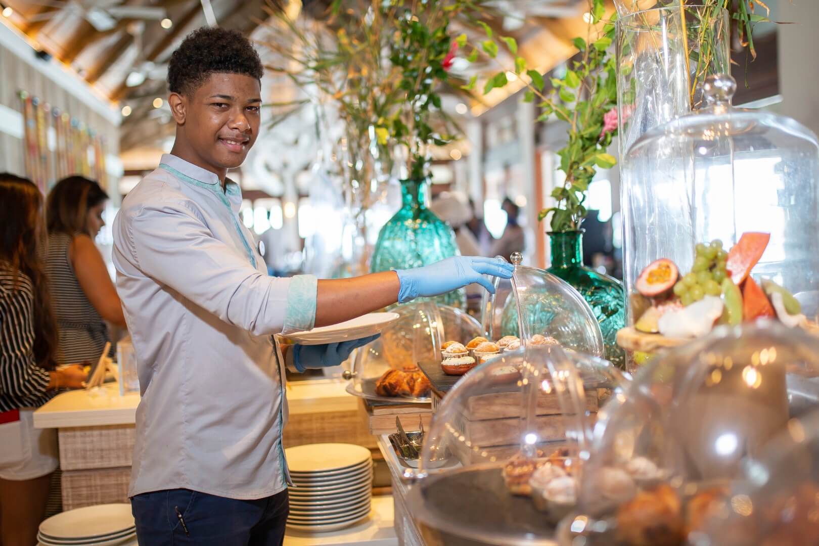 C Mauritius Brunch and a man