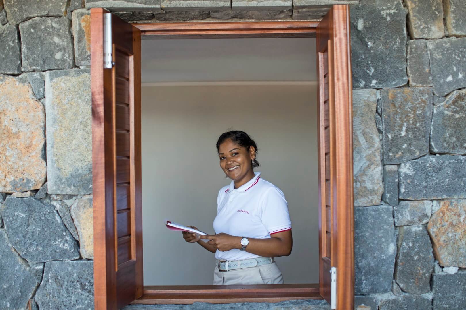 C Palmar Mauritius welcome staff boat house